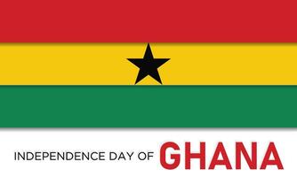 content Ghana indépendance journée fête chaque année dans 6e mars. vecteur modèle pour bannière, salutation carte, affiche avec Contexte. agitant Ghana drapeaux. vecteur illustration.