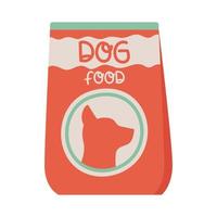 paquet de nourriture pour chien vecteur