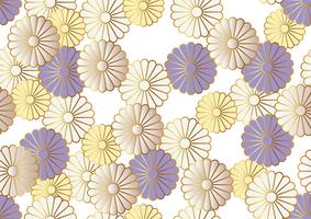 Motif de chrysanthème sans soudure. vecteur