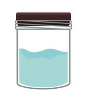 verre à eau transparent vecteur