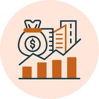 icône de vecteur d'investissement