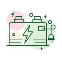 icône de batterie d'énergie vecteur