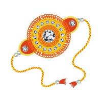 bracelet orange raksha bandhan vecteur