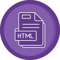 html solide violet cercle icône vecteur