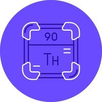 thorium duo régler Couleur cercle icône vecteur