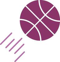 basketball glyphe deux Couleur icône vecteur