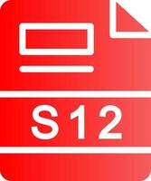 s12 Créatif icône conception vecteur