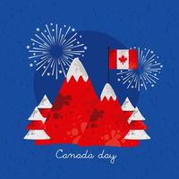 monture de la fête du canada vecteur