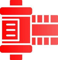 conception d'icône créative de rouleau de film vecteur