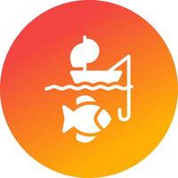 kayak pêche Créatif icône conception vecteur