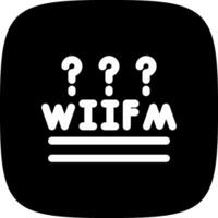 wifm Créatif icône conception vecteur