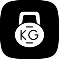 conception d'icône créative kettlebell vecteur