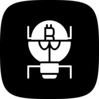 conception d'icône créative de crypto-monnaie vecteur