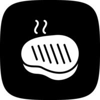 conception d'icône créative de steak vecteur