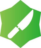 conception d'icône créative de couteau vecteur
