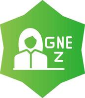 gen z femelle Créatif icône conception vecteur