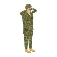 concepts de soldat à la mode vecteur