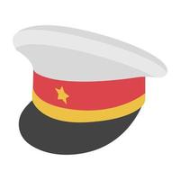 concepts de casquette de capitaine vecteur