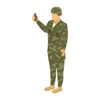 concepts de soldat à la mode vecteur