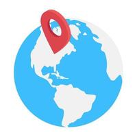 concepts de localisation dans le monde entier vecteur