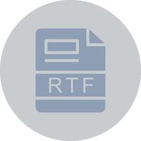 rtf Créatif icône conception vecteur