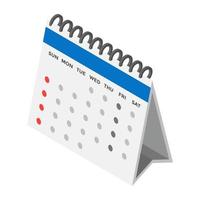 concepts de calendrier à la mode vecteur