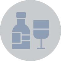 conception d'icône créative de vin vecteur