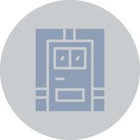 conception d'icône créative de porte de chambre vecteur