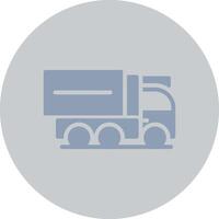 conception d'icône créative de camion de fret vecteur