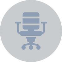 conception d'icône créative de chaise de bureau vecteur