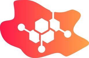 conception d'icône créative de molécule vecteur