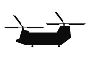 silhouette d'hélicoptère de combat vecteur