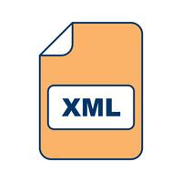 Icône de vecteur XML