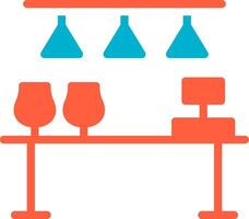 conception d'icône créative de comptoir de bar vecteur