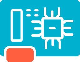 conception d'icône créative de carte de circuit imprimé vecteur