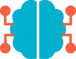 les neurones circuit Créatif icône conception vecteur