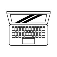 caricature d'icône d'ordinateur vecteur