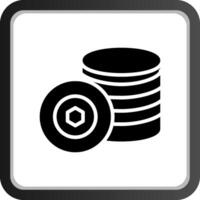 conception d'icône créative de pièces de monnaie vecteur