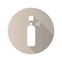 icône de glyphe de grandissime design plat déodorant. spray anti-transpirant. illustration vectorielle vecteur