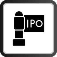 ipo Créatif icône conception vecteur