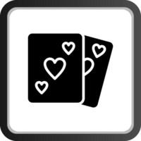 conception d'icône créative de poker vecteur