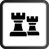 conception d'icône créative de tours d'échecs vecteur