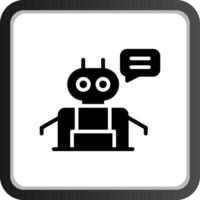 conception d'icône créative chatbot vecteur