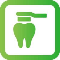 conception d'icône créative de brosse à dents vecteur