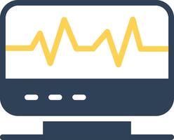 électrocardiogramme Créatif icône conception vecteur