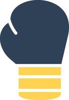 conception d'icône créative de gant de boxe vecteur