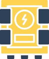 conception d'icône créative de panneau électrique vecteur