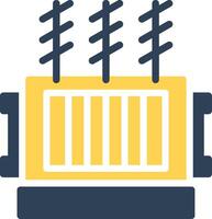 conception d'icône créative de transformateur de puissance vecteur