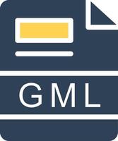 gml Créatif icône conception vecteur