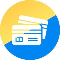 conception d'icône créative de carte de crédit vecteur